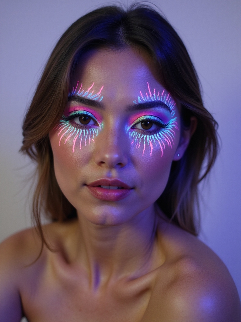 uv reactive winged veinwork