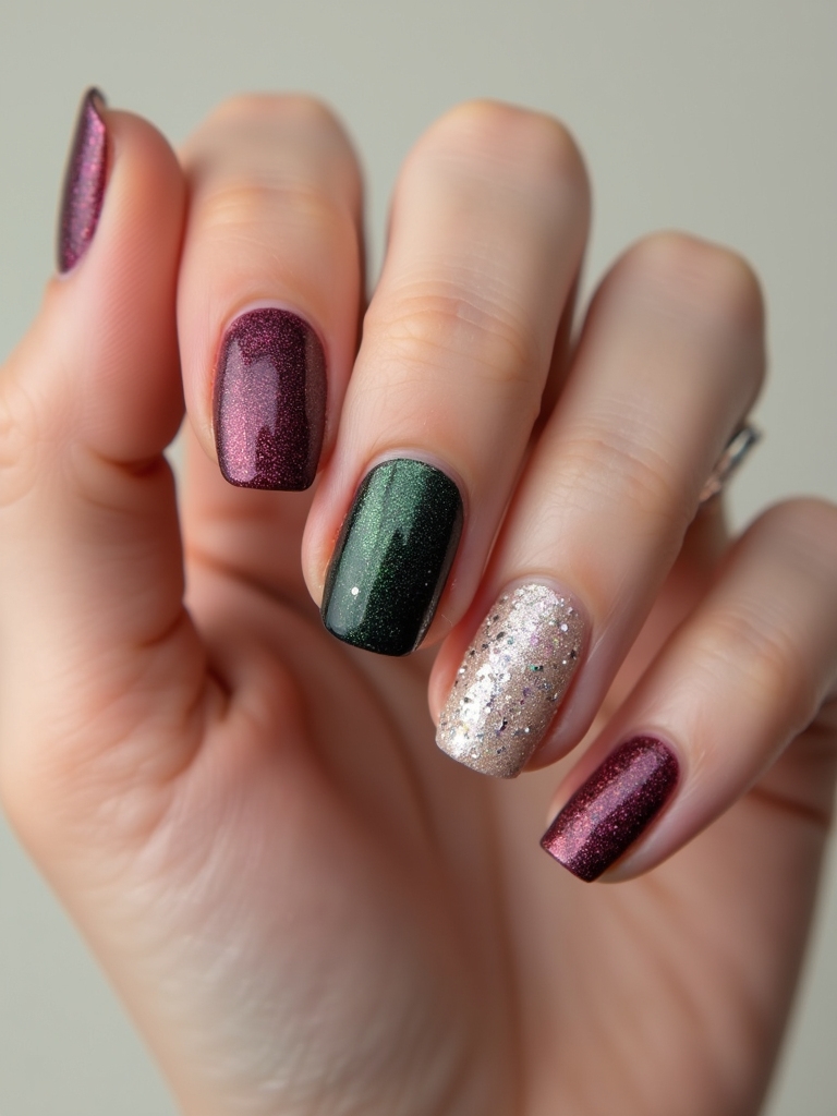 velvet cat eye with confetti