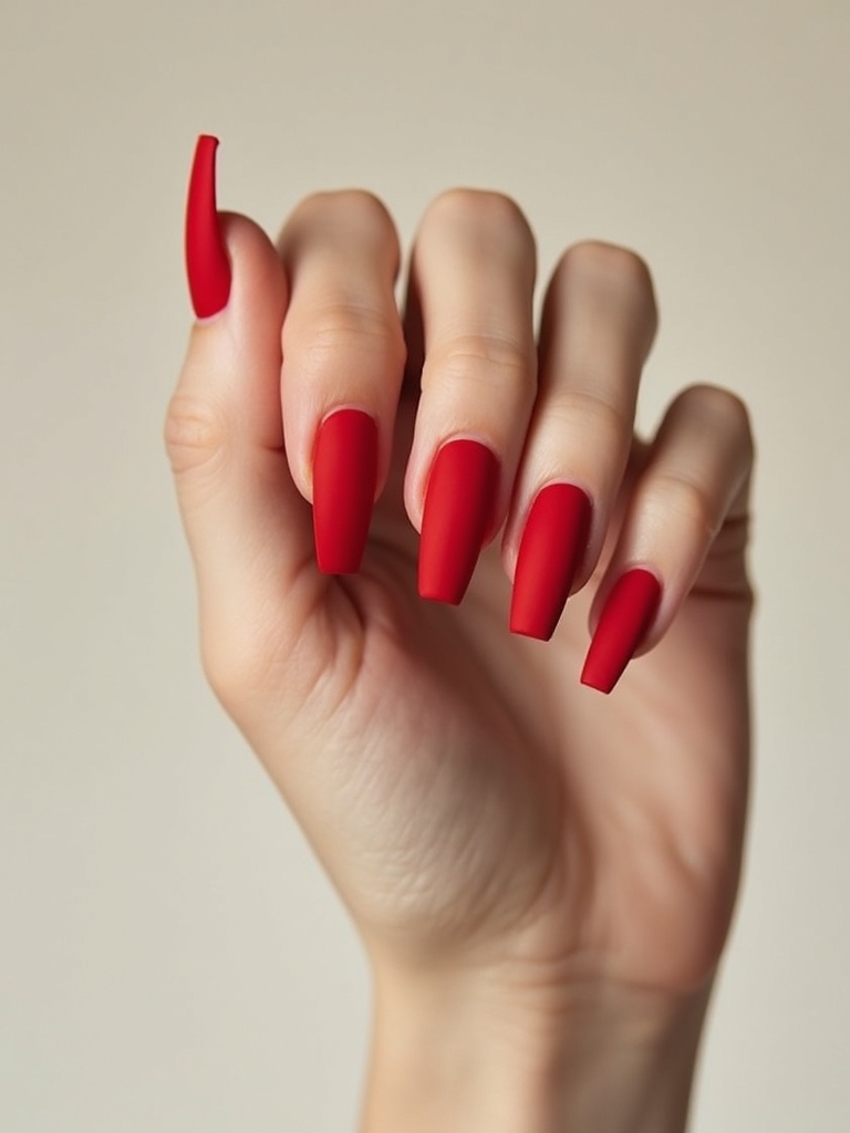 velvet matte scarlet coffins