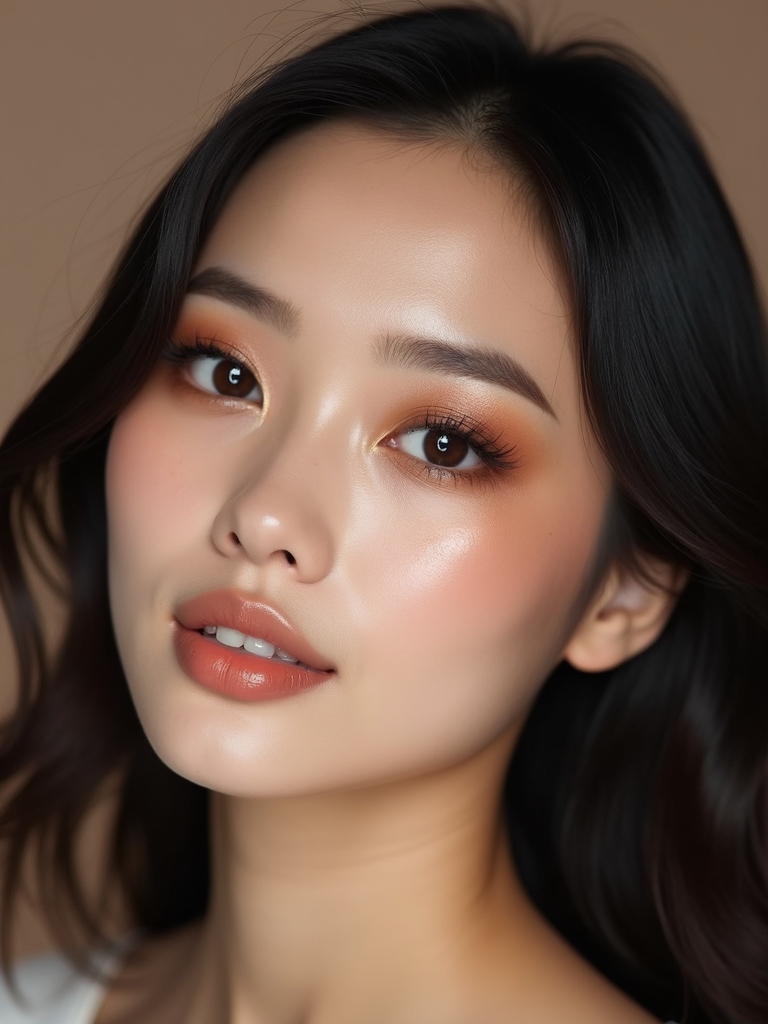 velvety brown smudged elegance