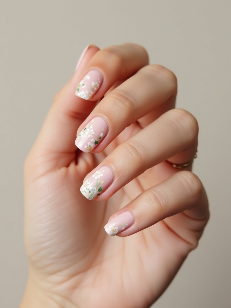 velvety cat eye floral decals