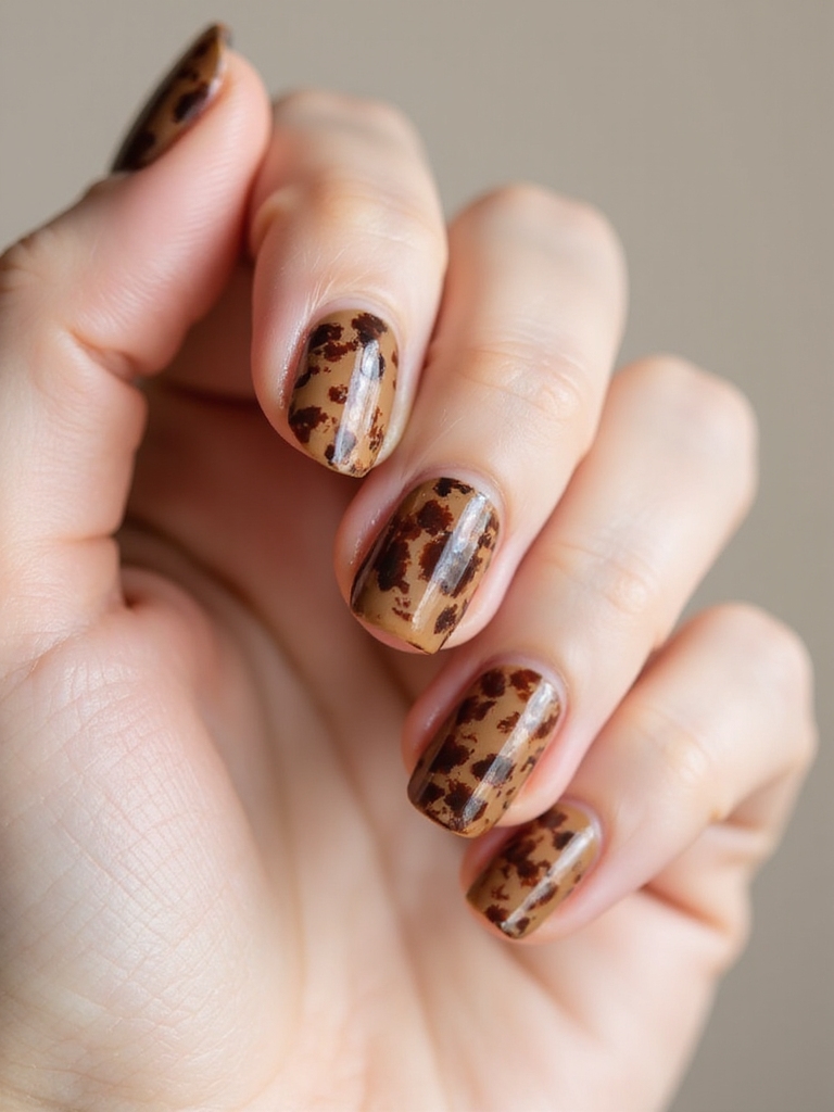 vintage amber tortoiseshell nail accents