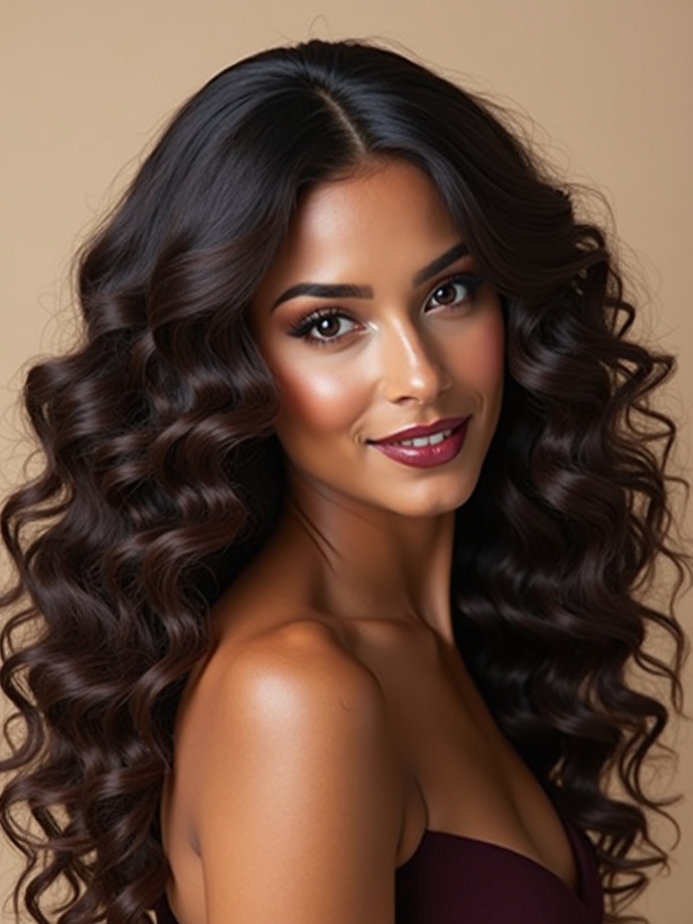 voluminous curly birthday style