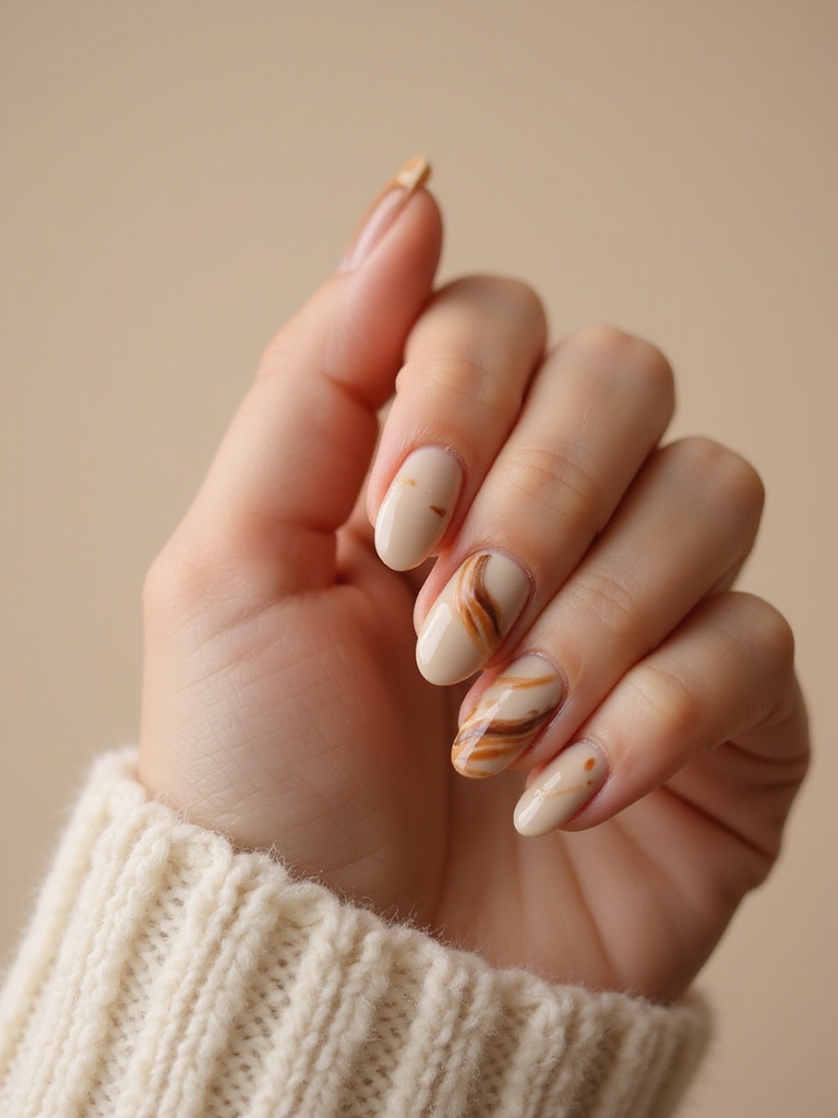 warm caramel latte swirls