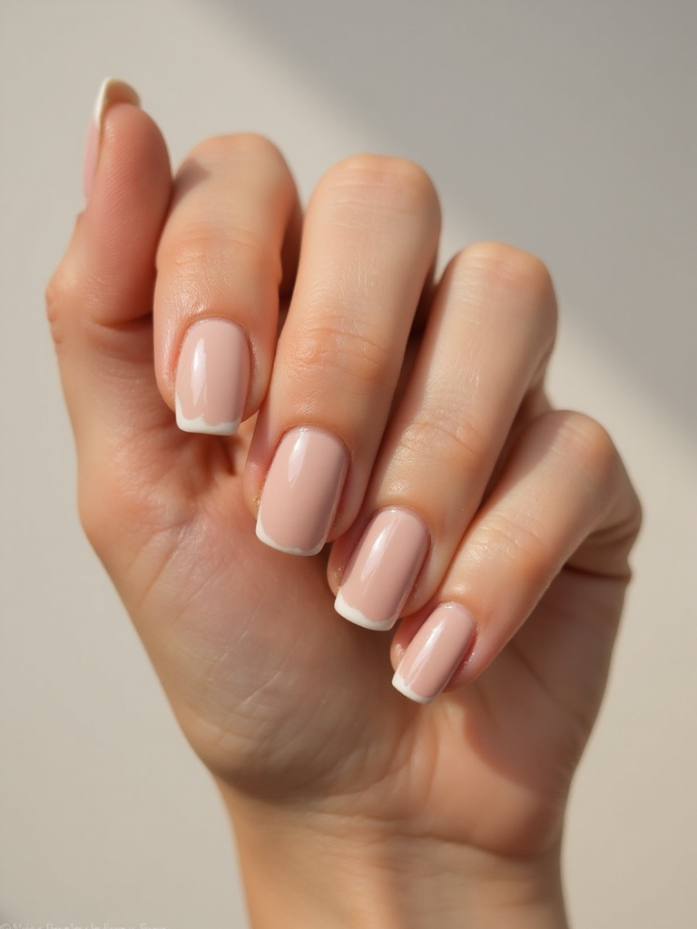 warm champagne glossy nude