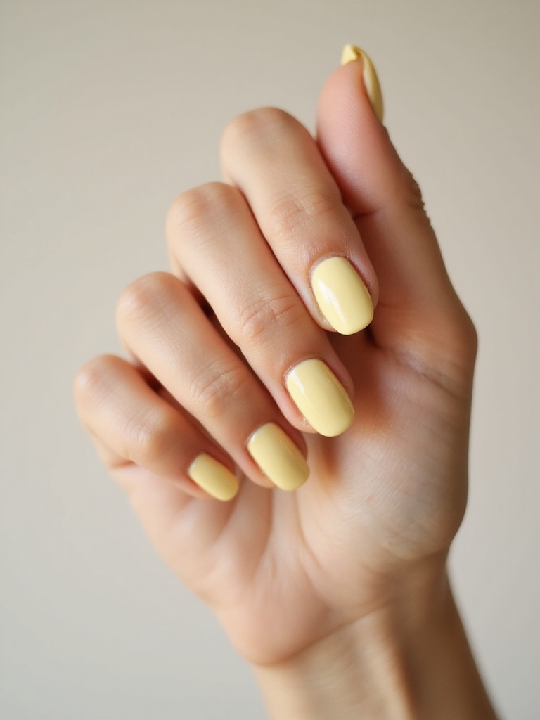 warm glossy short rounded