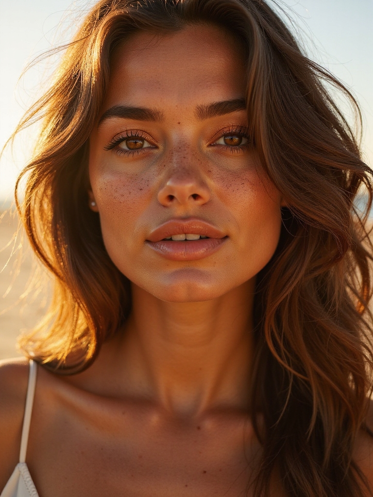warm sun kissed dewy glow