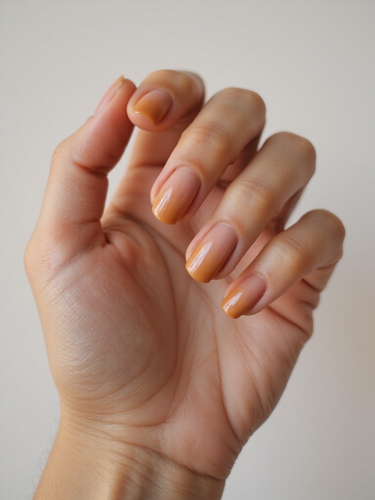 warm toasted caramel gradient