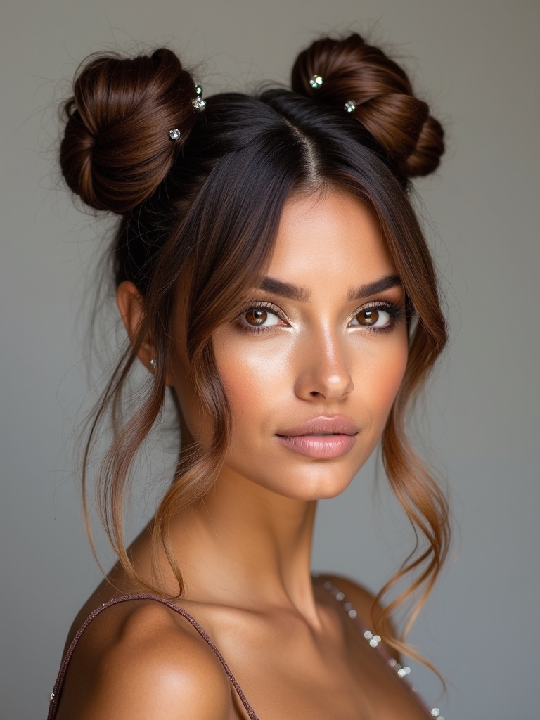 whimsical space buns waves