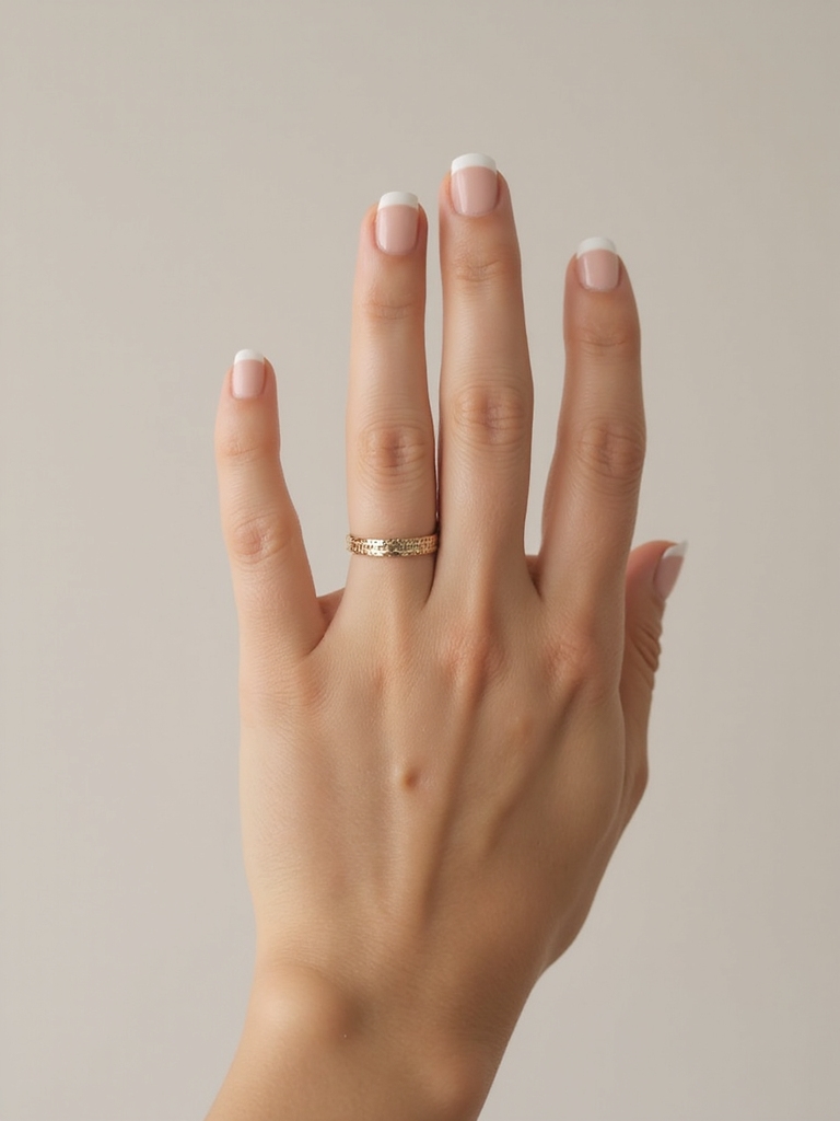 whisper thin modern french tips