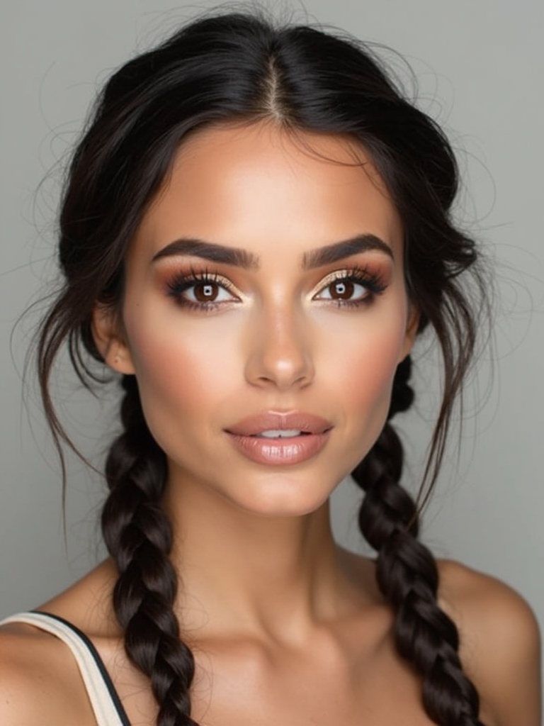 youthful trendy functional braids