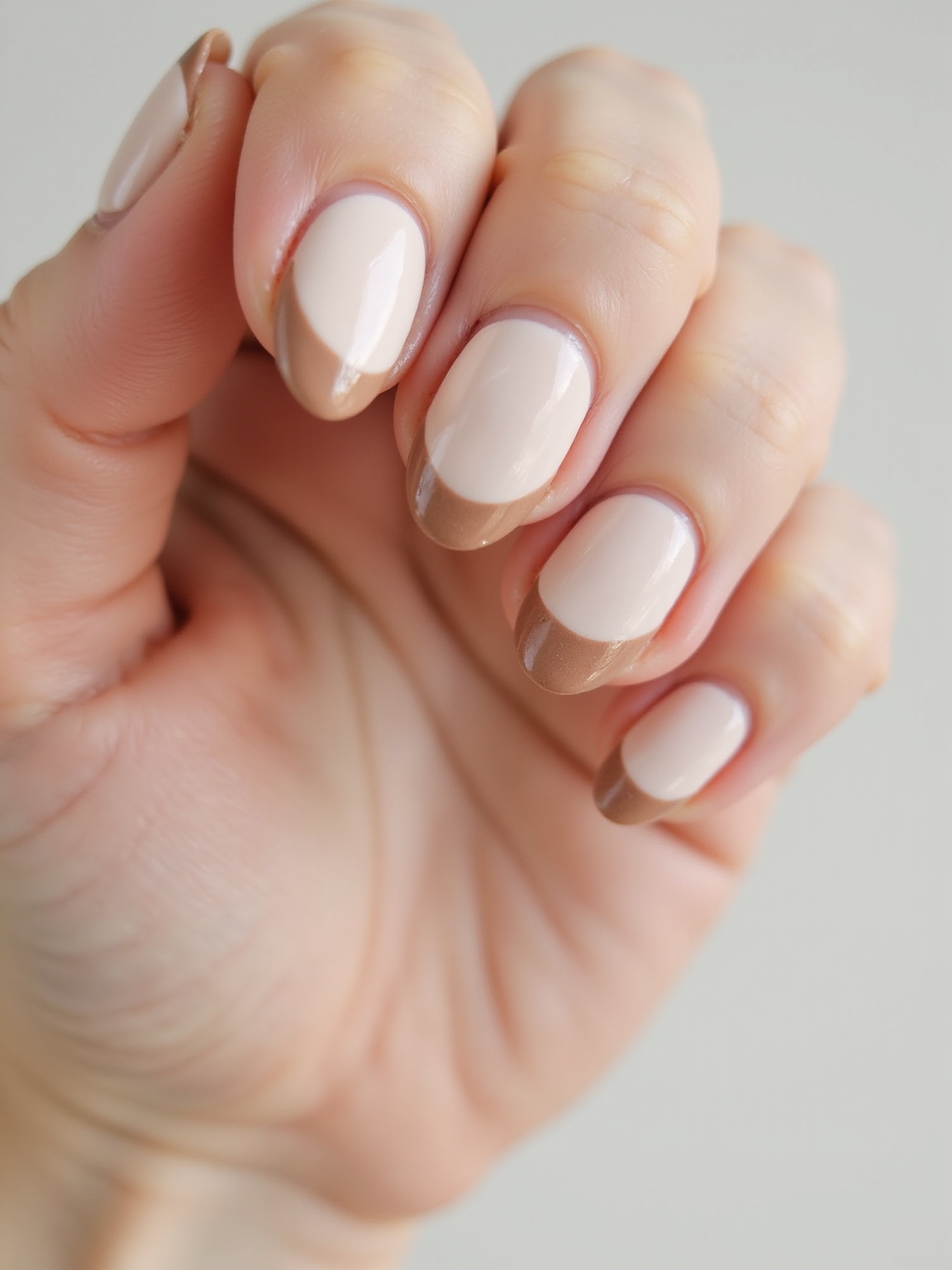 airy minimalist negative space nails