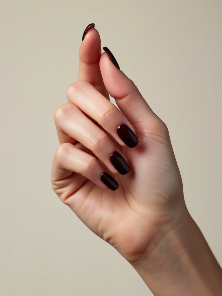 burgundy tips sheer blush