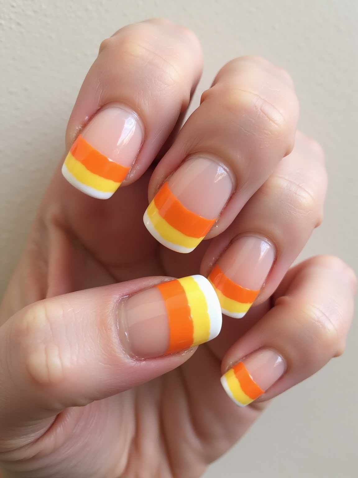 candy corn crisp color blocking