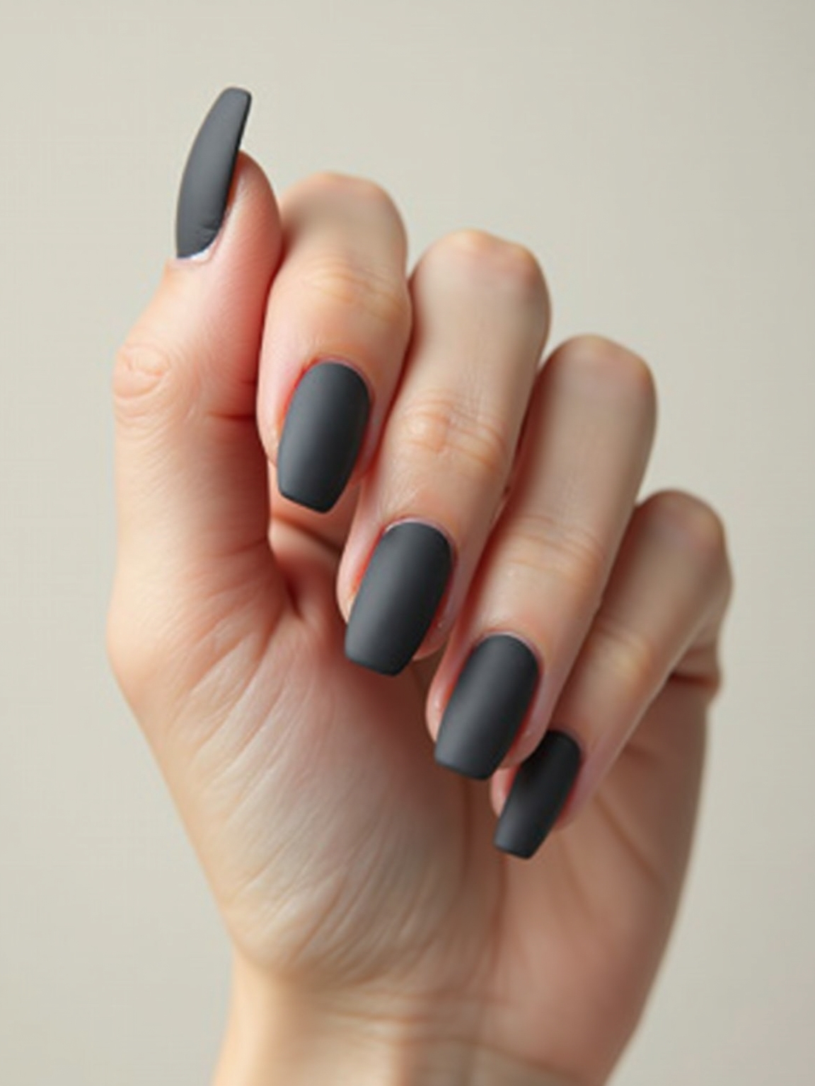 charcoal matte with glossy tips