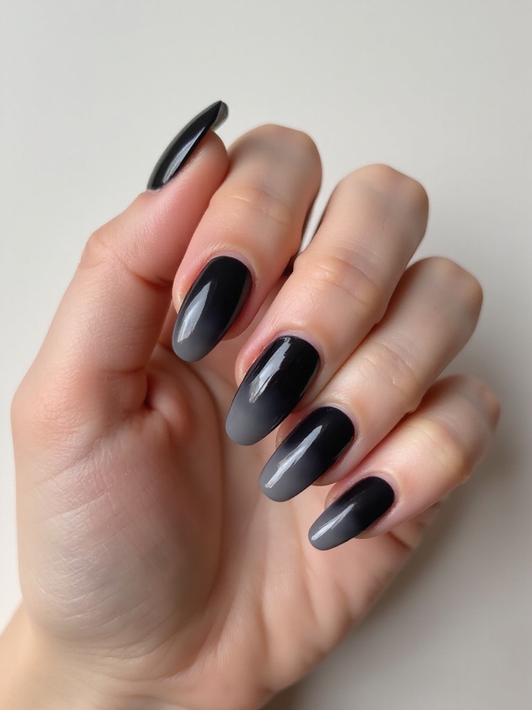 charcoal to dove fade