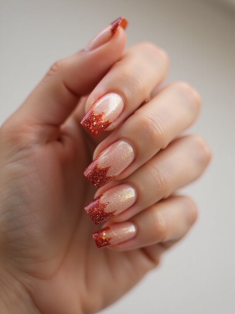 chrome sparkler ombr tips