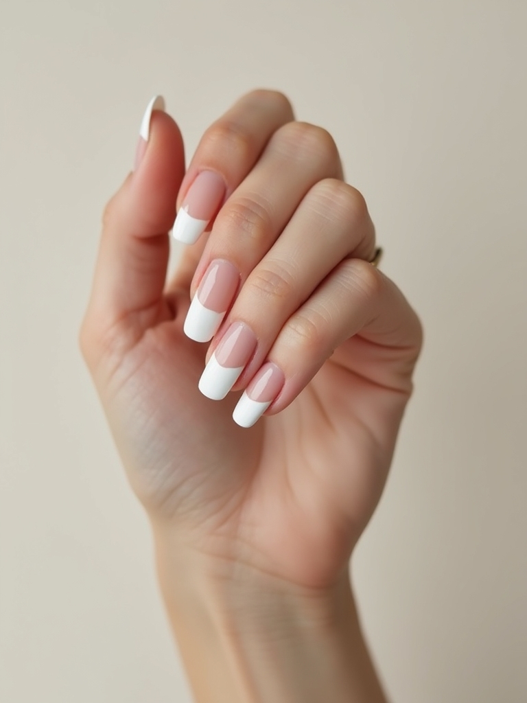 crisp diagonal negative space french