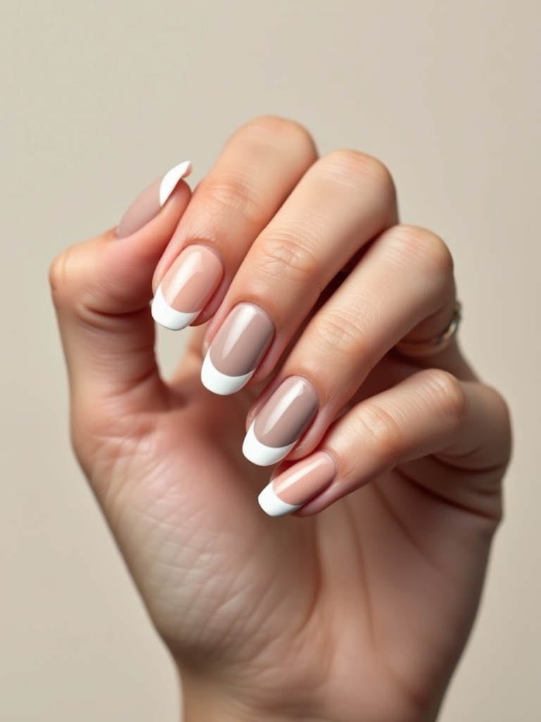 crisp two tone oval french