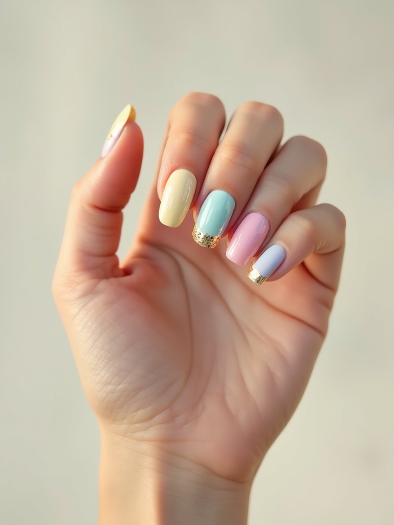 delicate gold foiled cuticle halo