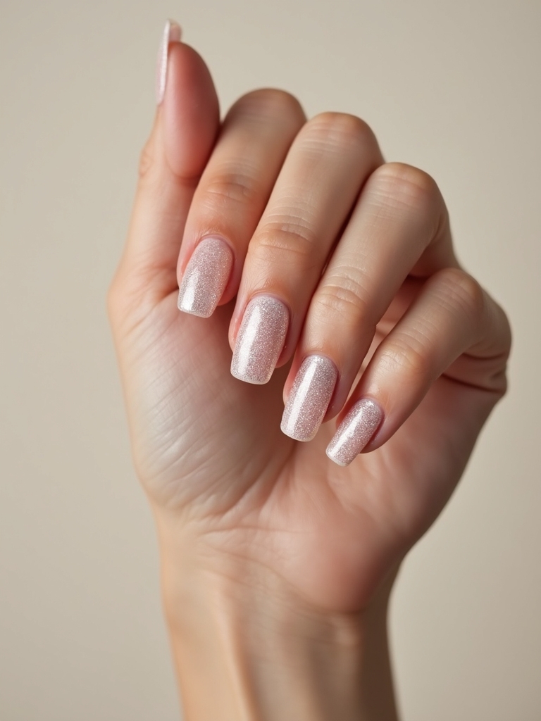 dense tipped ombre glitter fade