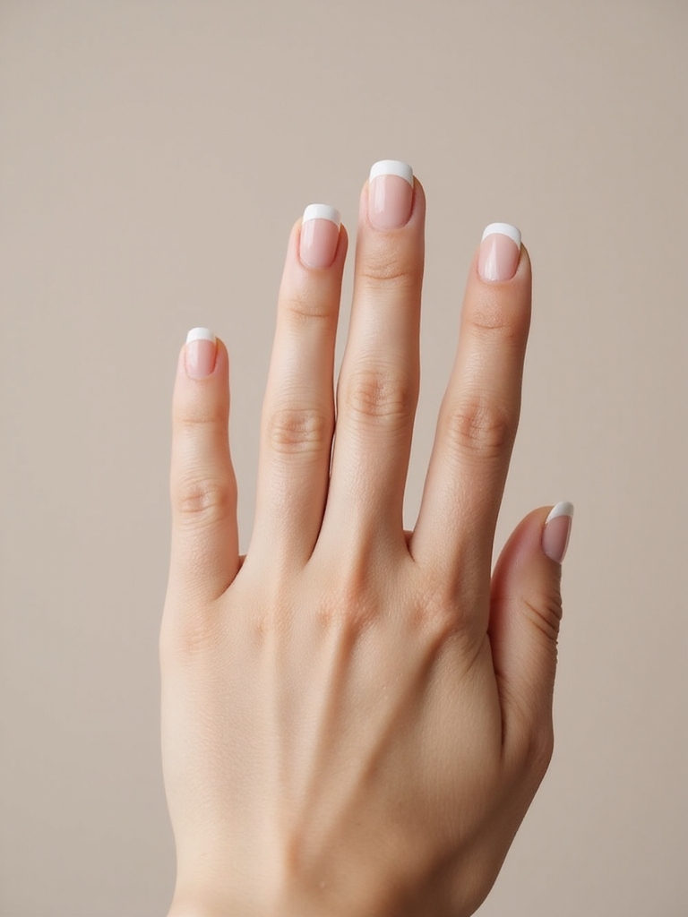 double arched french nail design