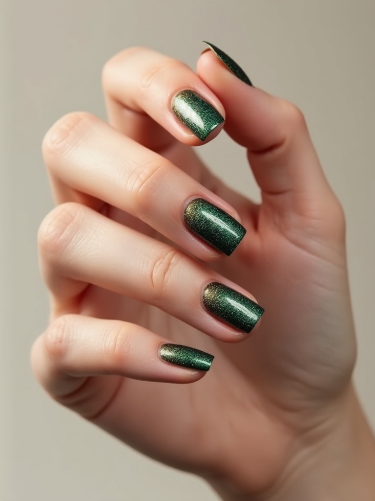 emerald gold ombr glamour