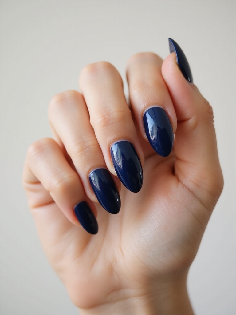 futuristic cobalt chrome manicure
