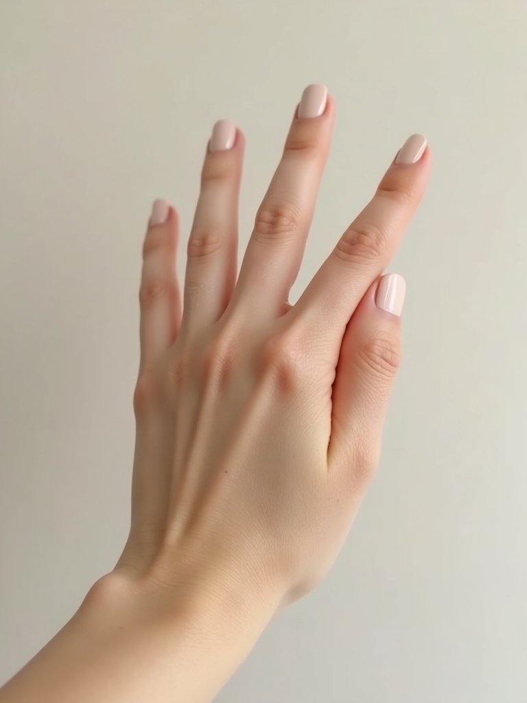 glossy nude two coats