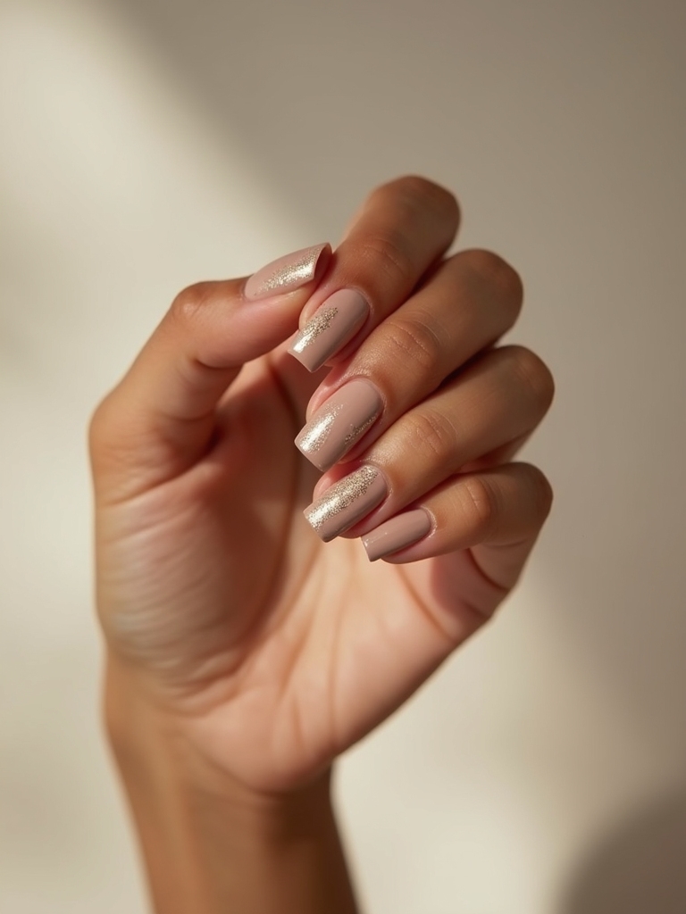 gold foil crescent accents