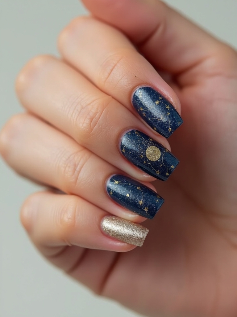 holographic micro constellation nails