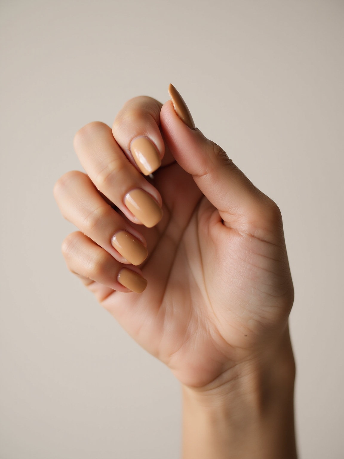 honeyed latte caramel nails