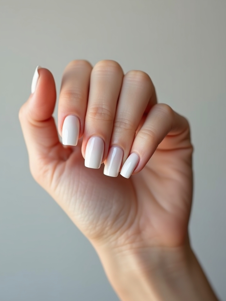 icy chrome almond manicure