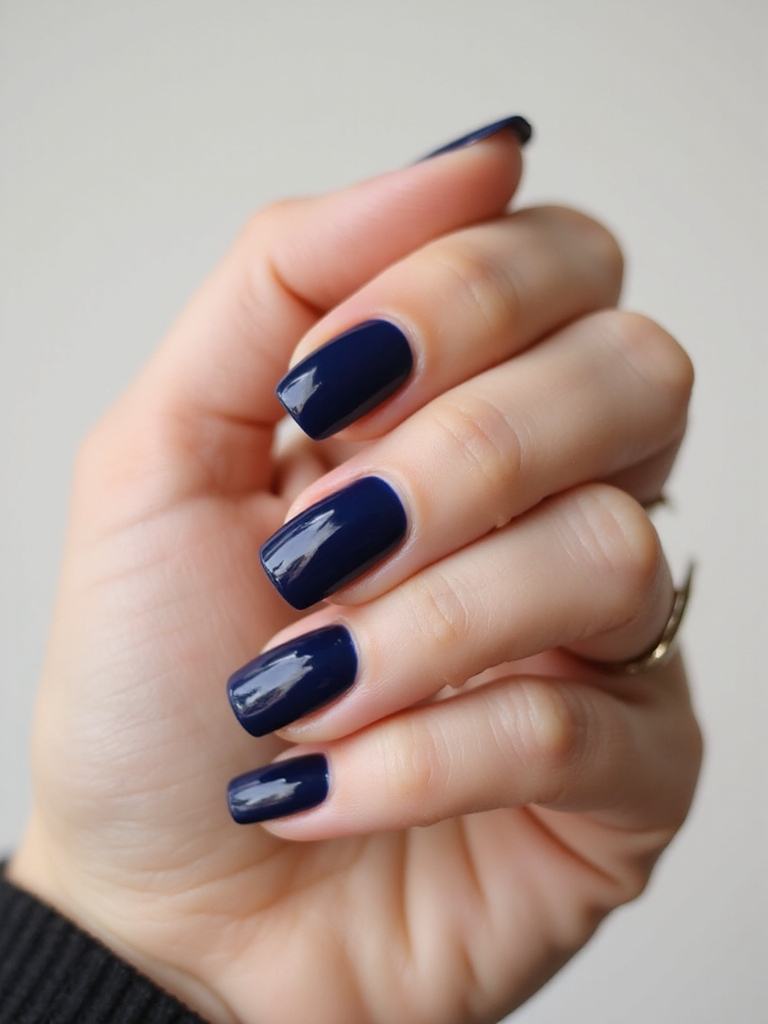 inky electric sapphire ombr