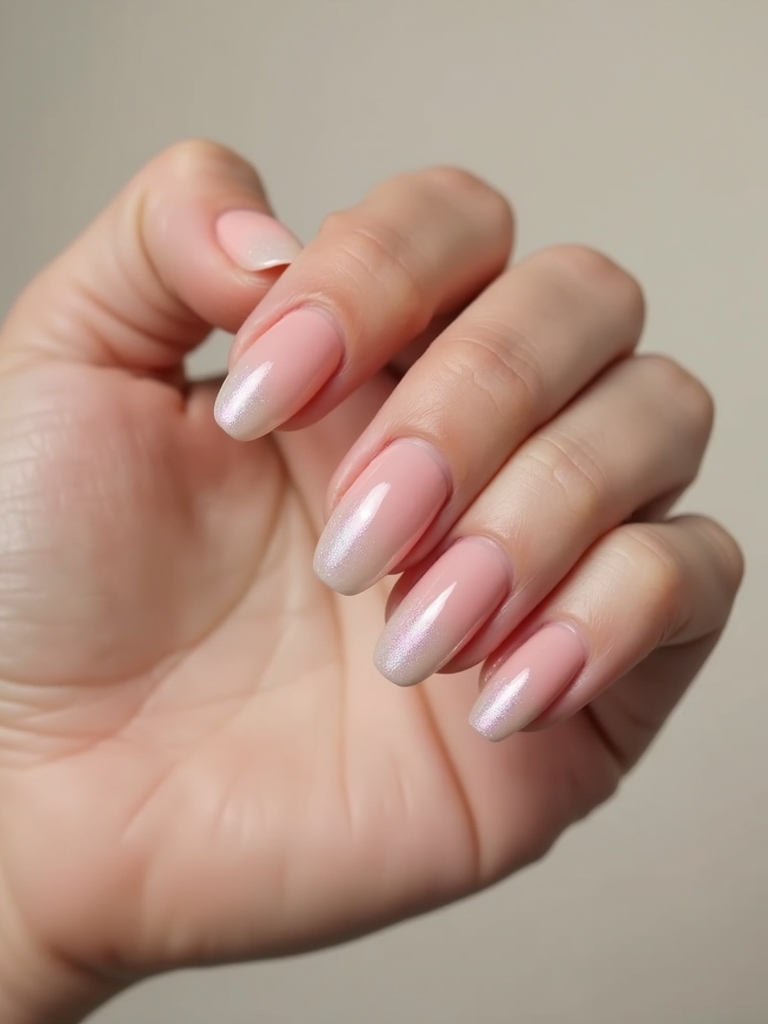 luminous gradient flared nails