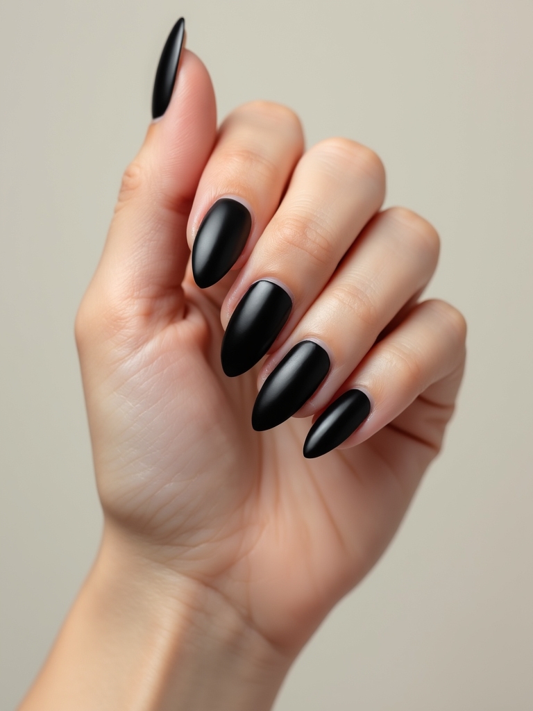 matte base glossy black