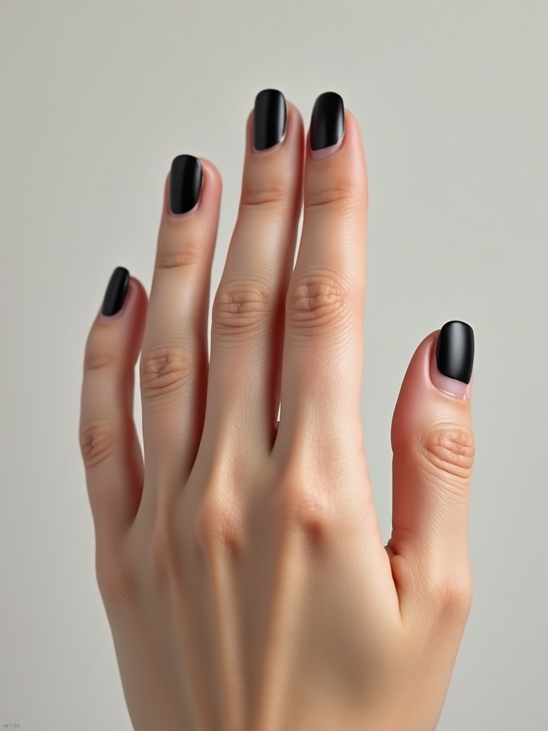 matte base glossy tips