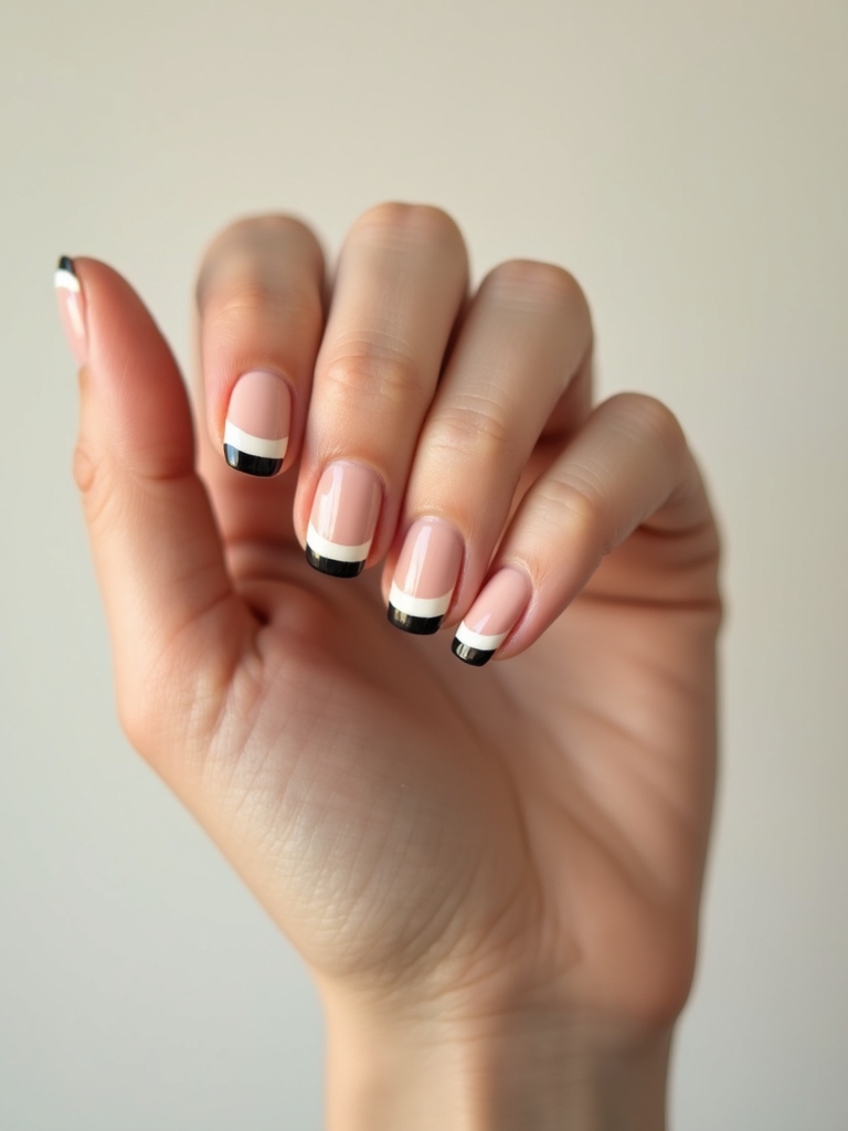 metallic lunula on nude