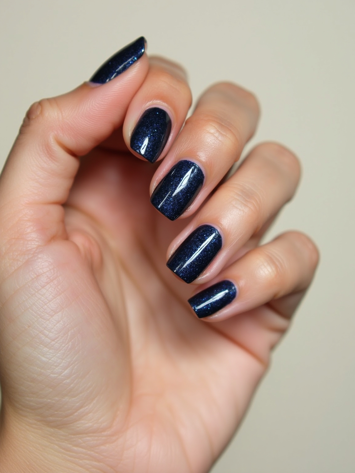 midnight navy with sparkle