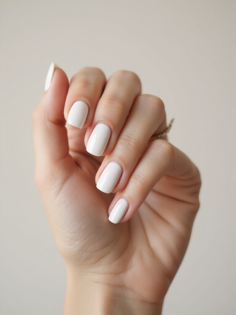milky half moon negative space