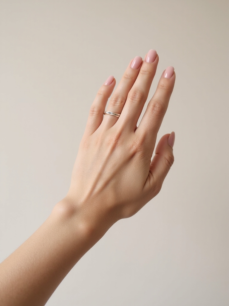 milky peachy sheer layers