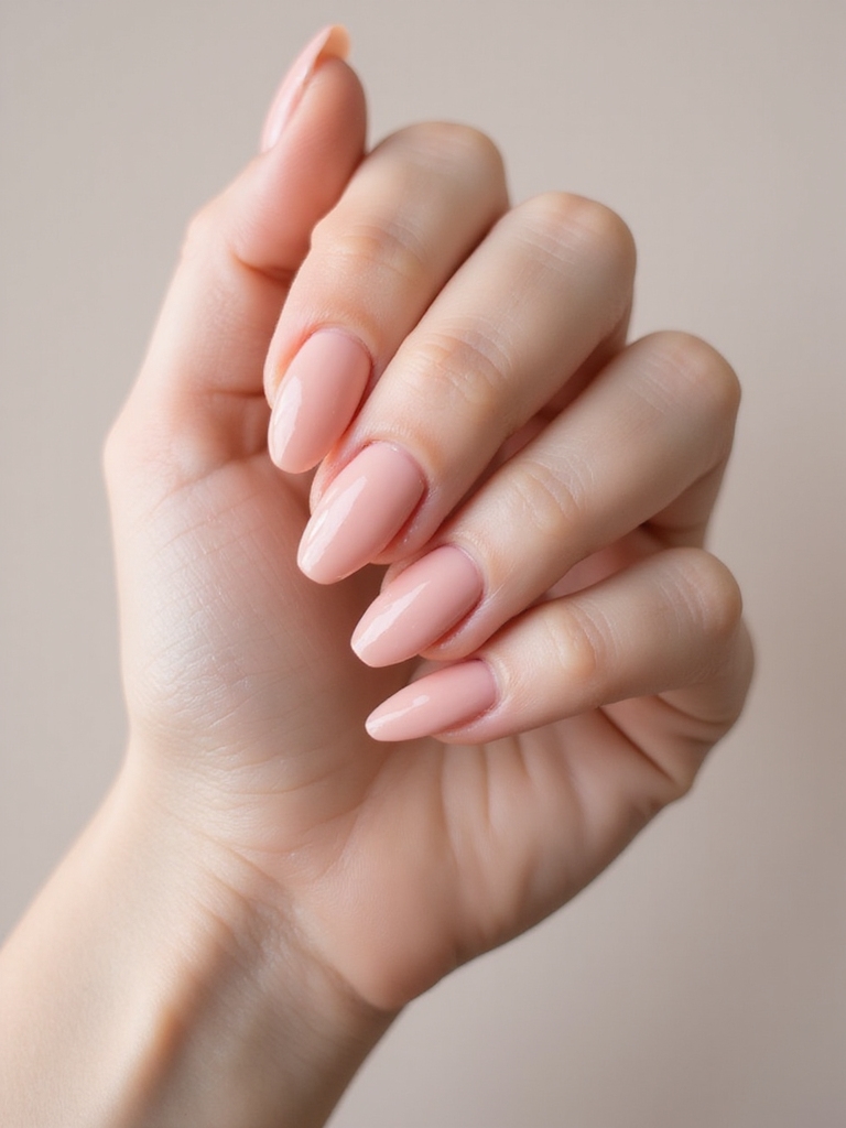 milky translucent glossy pink