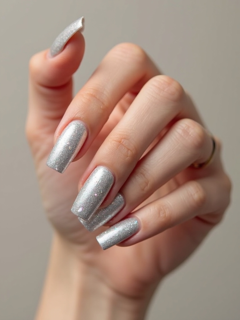 mirror chrome rhinestone sparkle