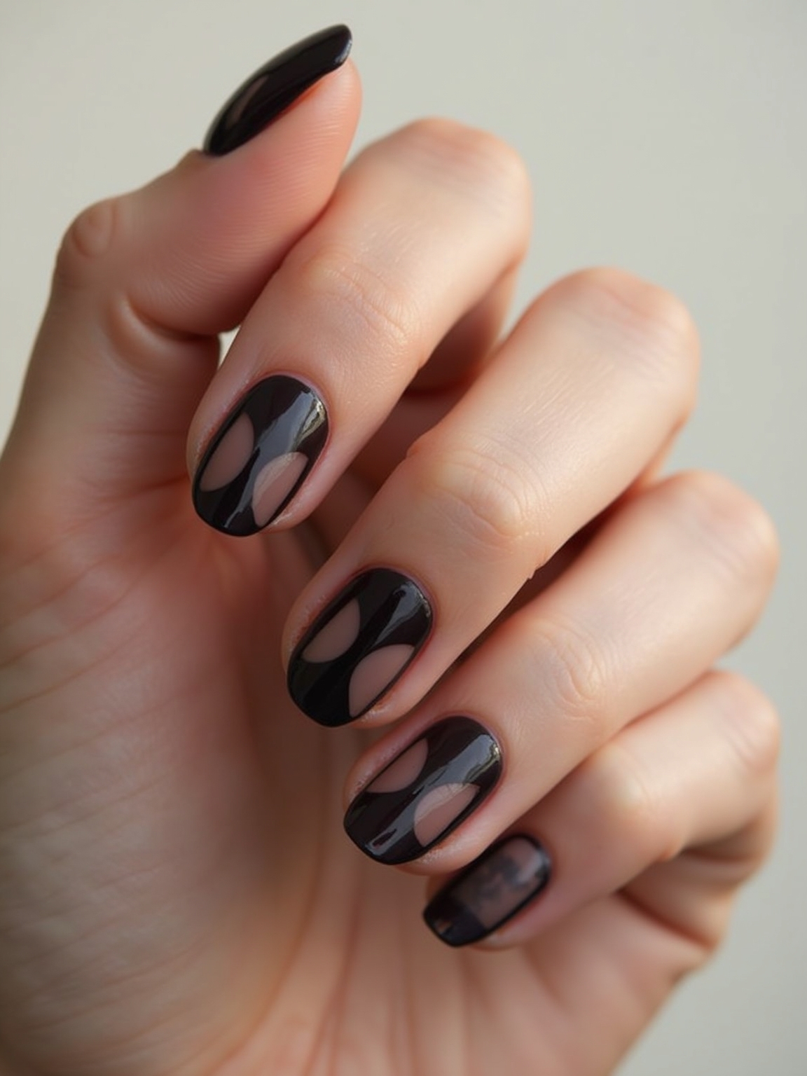 negative space moody chrome tips