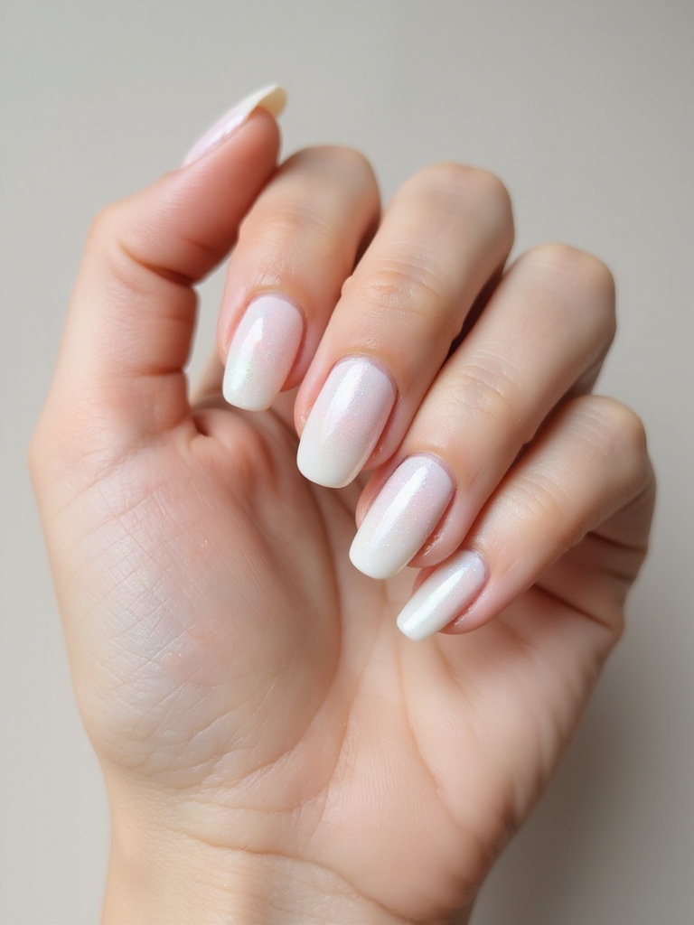 opalescent pearly seaside nails