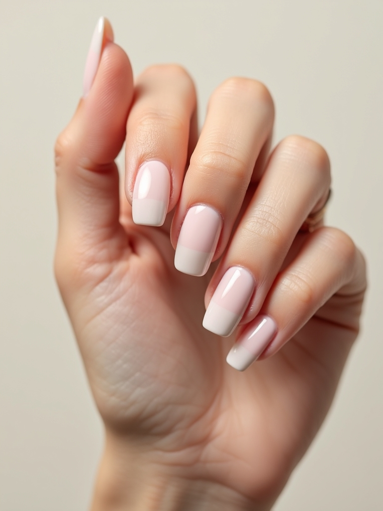 pearly glazed square tips