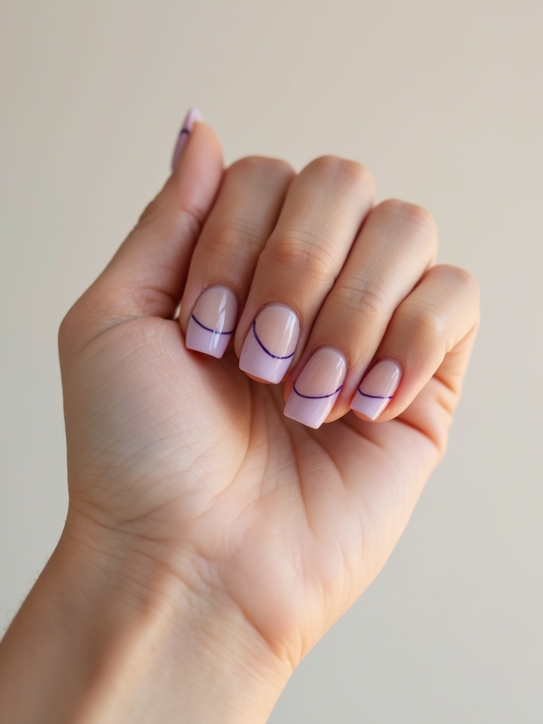 razor thin violet negative space