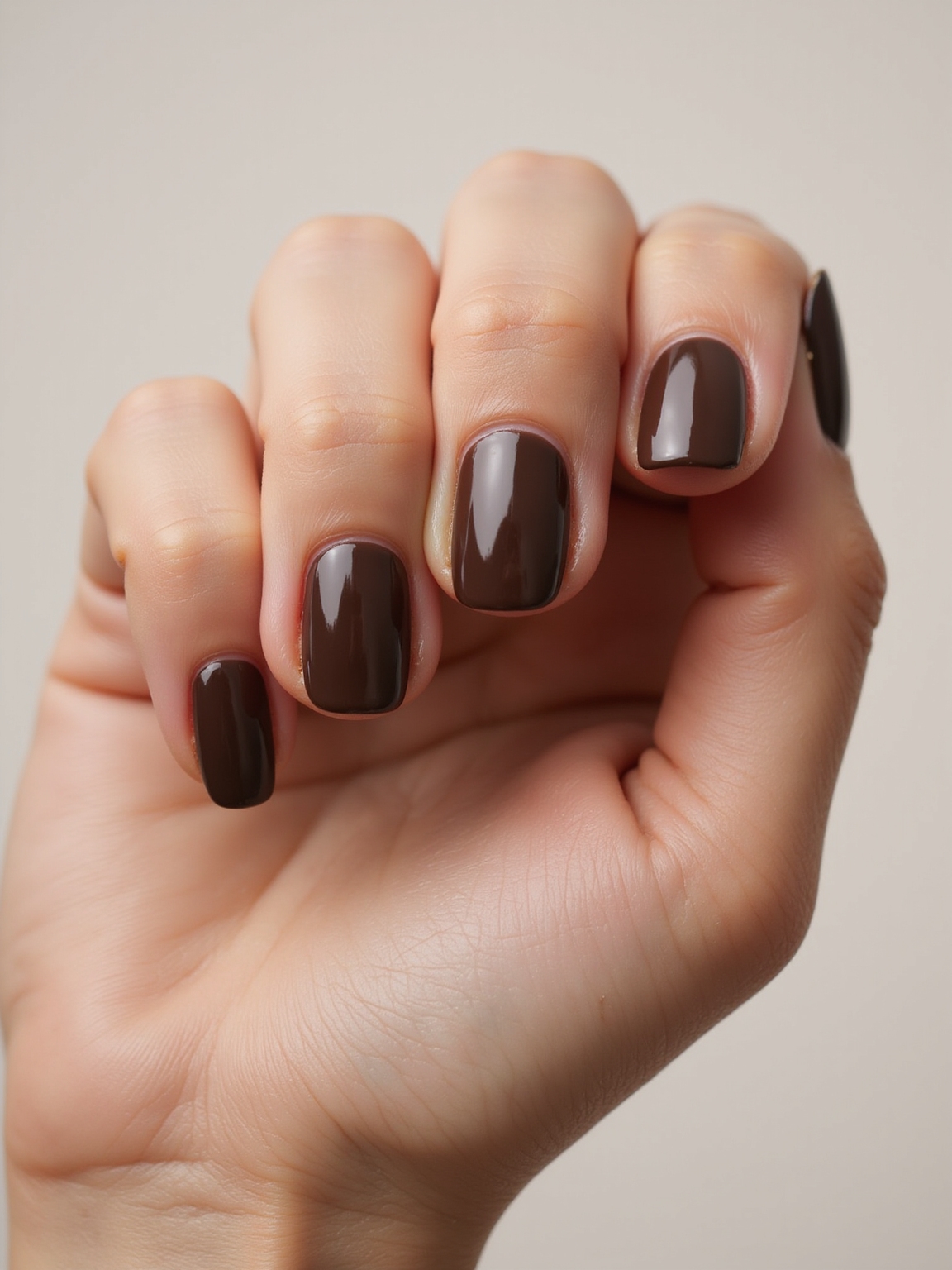 rich glossy espresso brown