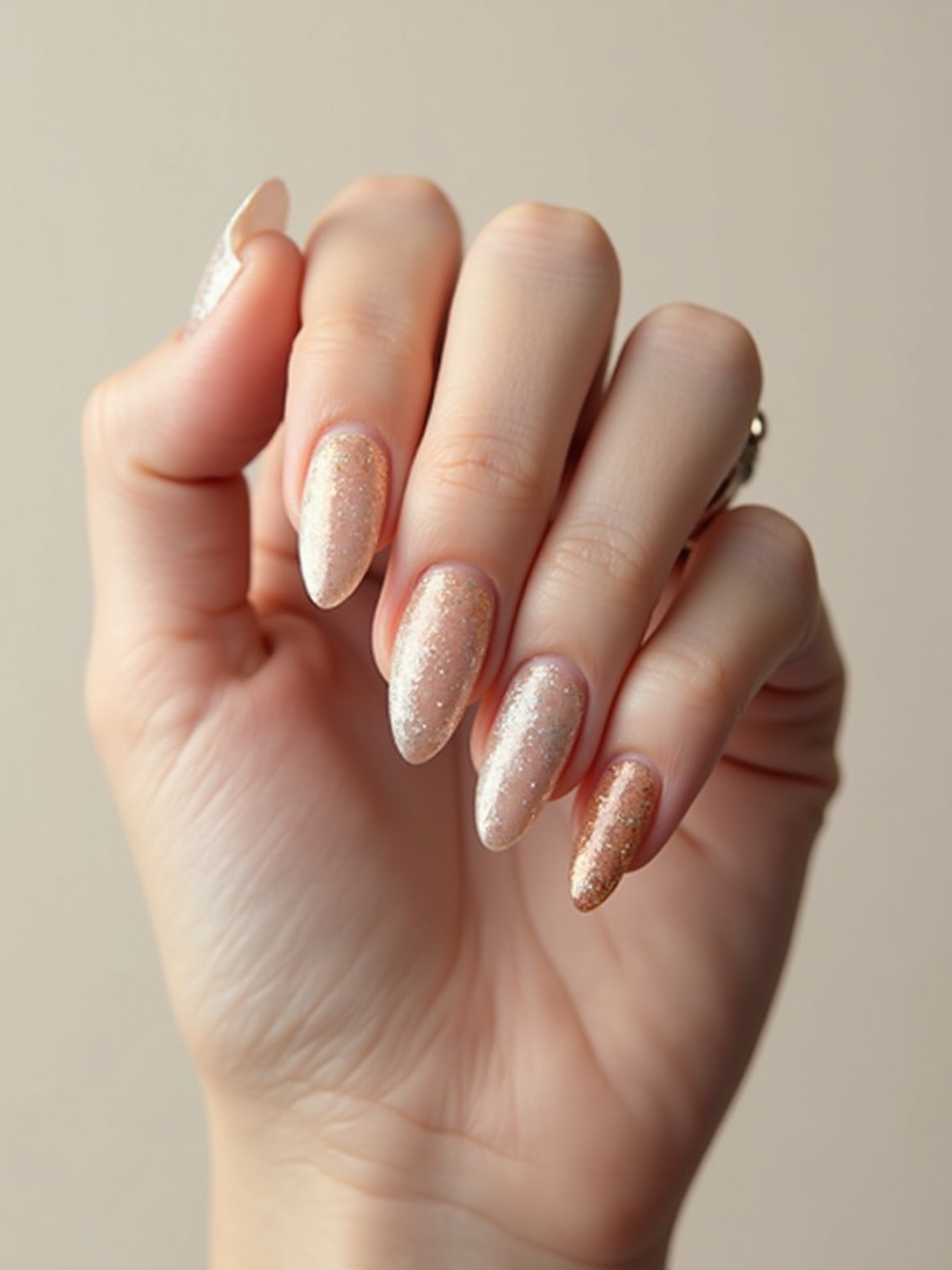rose gold chrome accents
