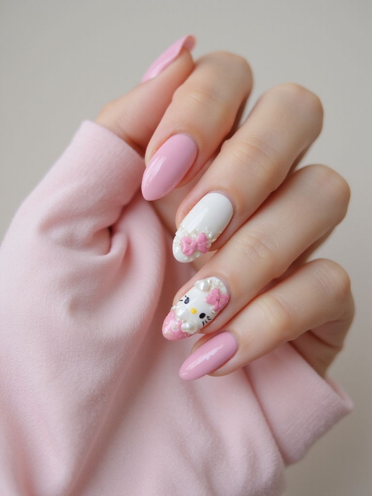 sculpted bows glossy pearls